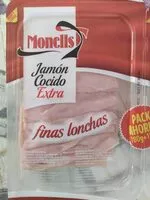 Mängden socker i Jamón cocido extra finas lonchas