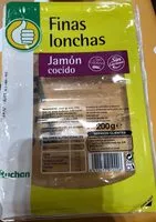 Mängden socker i Jamón cocido finas lonchas