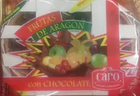 Mängden socker i Frutas de Aragón con chocolate