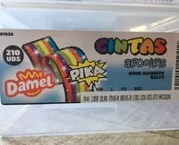Mängden socker i Cintas arcoiris pika