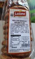 Mängden socker i Rollos de naranja