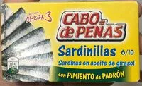 Mängden socker i Sardinas con pimiento padron
