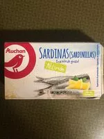 Mängden socker i sardinas (sardinillas) en aceite de girasol al limon