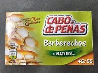 Mängden socker i Berberechos al natural 45-55 piezas lata 63 g