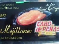 Mängden socker i Mejillones en escabeche