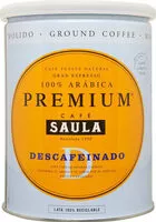 Mängden socker i Premium café descafeinado molido arábica