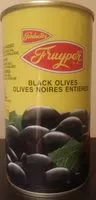 Mängden socker i Olives Noires Entières