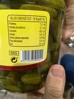 Mängden socker i Pepinillos en vinagre