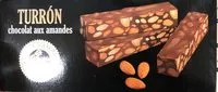 Mängden socker i Turrón Chocolat aux amandes