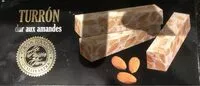 Mängden socker i Turron dur aux amandes