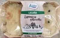 Mängden socker i Lasaña espinaca y ricotta