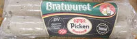 Mängden socker i Salchichas bratwurst de cerdo sin gluten sin lactosa
