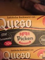 Mängden socker i Salchicha Bockwurst con queso