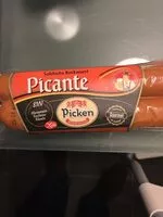 Mängden socker i Salchicha bockwurst picante