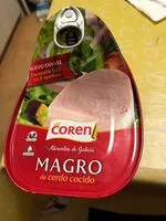 Mängden socker i Magro de cerdo cocido