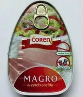 Mängden socker i Magro de cerdo cocido