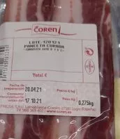 Mängden socker i Panceta curada