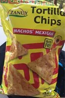 Mängden socker i Zanuy Tortilla Chips Nachos Mexican 200g