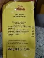 Mängden socker i Café Molido De Tueste Natural