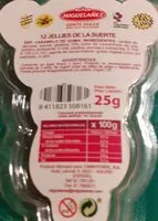 Mängden socker i Uvas de chuche