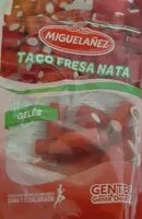 Mängden socker i Taco fresa nata