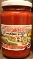 Mängden socker i Tomàquet fregit Can Rot-Xardà