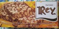 Mängden socker i Turrón de chocolate con almendras