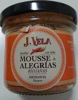 Mängden socker i Mousse de alegrías riojanas