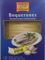 Mängden socker i Anchois marinés à l'huile d'olive