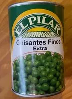 Mängden socker i Guisantes finos extra