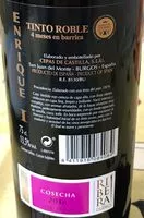 Mängden socker i Vino tinto Ribera Duero Enrique I
