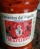 Mängden socker i pimientos del piquillo