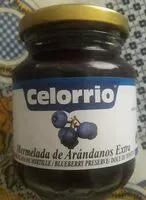 Mängden socker i Mermelada arandanos extra celorrio