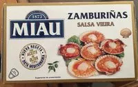 Mängden socker i Zamburiñas salsa vieira