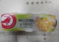 Mängden socker i Macedonia de frutas en almíbar ligero