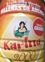 Mängden socker i Aceitunas verdes rellenas de anchoa