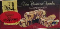 Mängden socker i Turrón chocolate con almendras