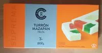 Mängden socker i Turrón Mazapán Fruta