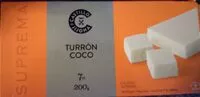 Mängden socker i Turrón coco
