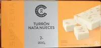 Mängden socker i Turrón Nata Nueces Suprema