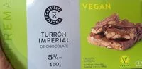 Mängden socker i Turrón imperial de chocolate