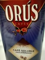 Mängden socker i Café soluble descafeinado