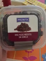 Mängden socker i Uvas pasas moscatel