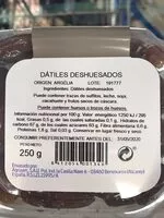 Mängden socker i Dátiles