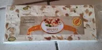 Mängden socker i Nougat tendre fruits secs