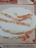 Mängden socker i Torta turron duro