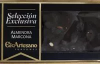 Mängden socker i Turrón de chocolate negro con almendras