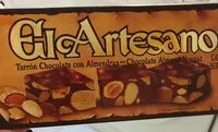 Mängden socker i Turrón chocolate con almendra