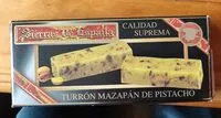 Mängden socker i Turron mapazan de pistacho