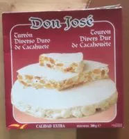 Mängden socker i Touron divers dur de cacahouète